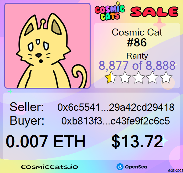 Cosmic Cats Sales tweet media