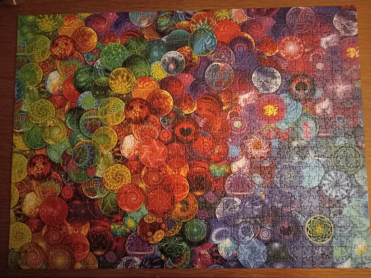 My latest 1000-piece puzzle. This was a bit of a challenge, but well worth it. #jigsawpuzzle #Buffalo