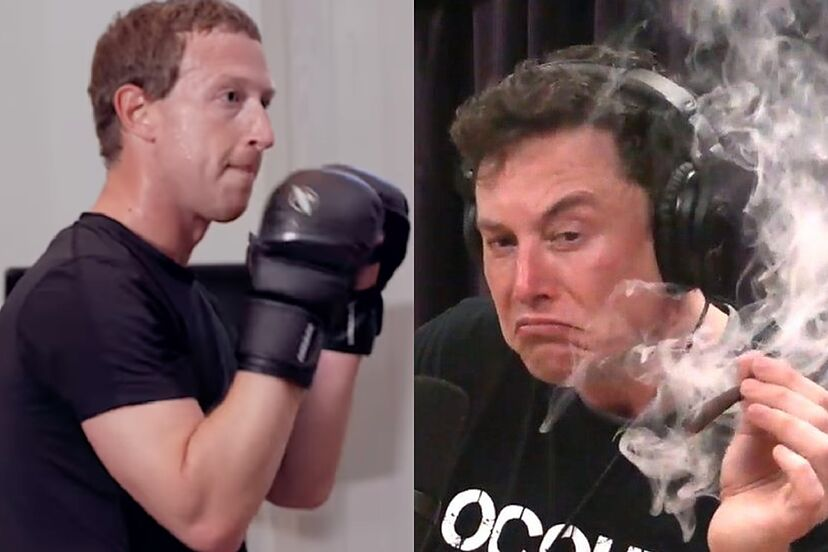 The clash of tech titans intensifies as Elon Musk and Mark Zuckerberg engage in a playful but daring exchange, jokingly challenging each other to a cage fight. Who knows what the future holds? #TechTitansClash #ElonMusk #MarkZuckerberg #Competition