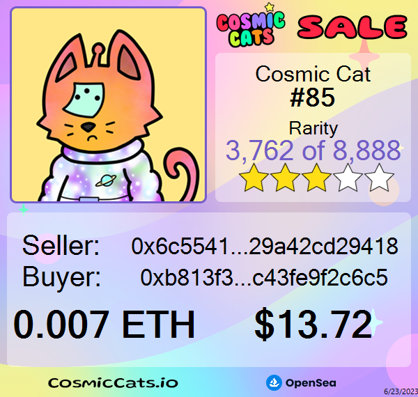 Cosmic Cats Sales tweet media