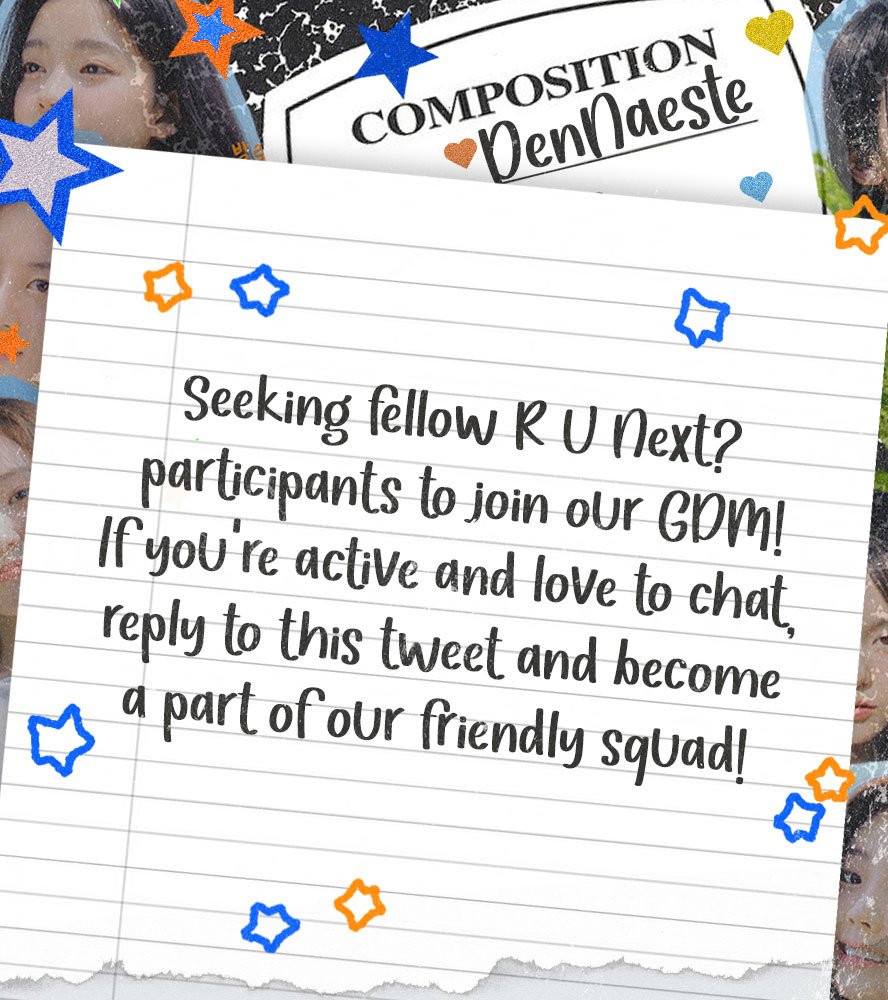 DenNaeste's tweet photo. ⋆*｡ Blessed day, lovely beings! We, DenNæste, are on the lookout for another <R U Next?> participants to complete our squad. We're in search of loyal and talkative ones, also no twins allowed. Join us now and help us spread the word! ໒ ꒱ ⊹ https://t.co/OGlXfRSLY6