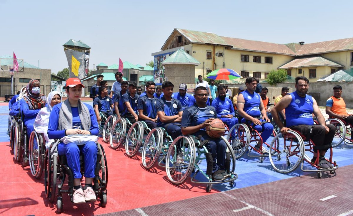 YouthJammuandK1's tweet photo. North zone #wheelchair basketball championship started at #skisc wherein all logistic support is being provided to the para #atheletes to participate and excel,
@OfficeOfLGJandK @JKSportsCouncil @nuzhatjehangir https://t.co/a1mFiiHsLG