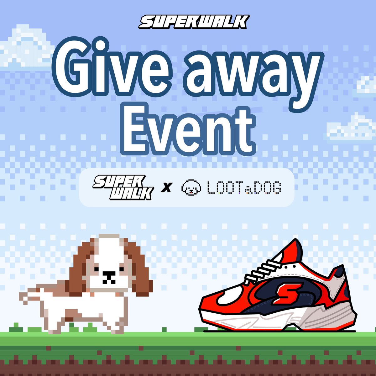 SuperWalk_'s tweet photo. 🏃‍♀️#SuperWalk #LOOTaDOG🏃‍♂️
🏆#NFT Shoes($5️⃣0️⃣) x 5️⃣💥 #Airdrop
🏃‍♂️The Klaytn's largest M2e project!

🔻Must
✅♥️ & RT
✅Follow
@superwalk_JP @Superwalk_ @LOOTaDOG_JPN @LOOTaDOG 
✅Replies “LINE Friends🎈”

🔻Chance 🆙
✅Quete RT、3Tag👩‍👧‍👦
✅Download
https://t.co/st1lguBWMN

⏰ 72H
.
✅See the thread for more details!🙌
#Superwalk #LOOTaDOG #M2E #move2earn #nft #stepn #running #Exercise #bcg #NFTGame
