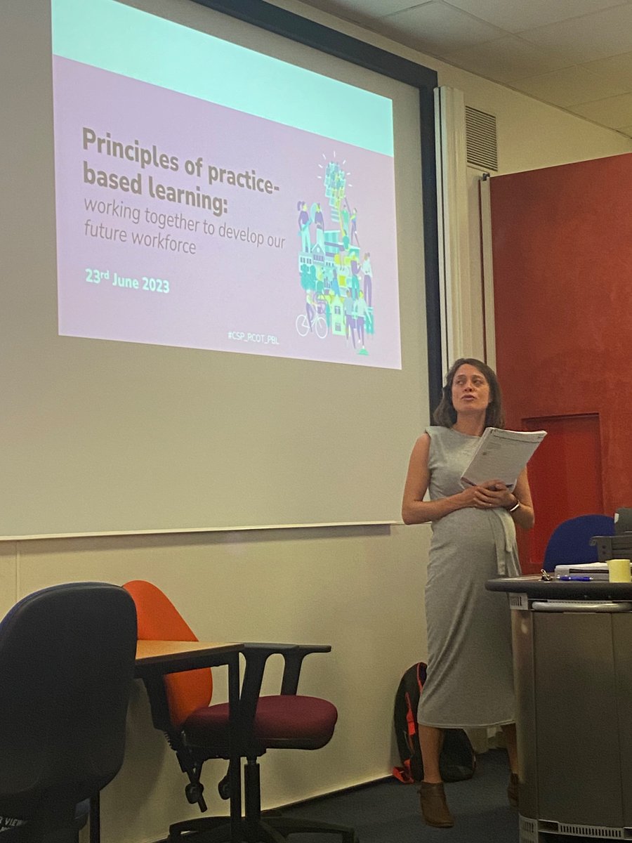 Great start to Practice Learning conference <a href="/UEL_News/">Uni of East London</a> with <a href="/NambyAJ/">Nambyiaha</a> sharing the <a href="/thecsp/">Chartered Society of Physiotherapy (CSP)</a> Principles of practice-based learning