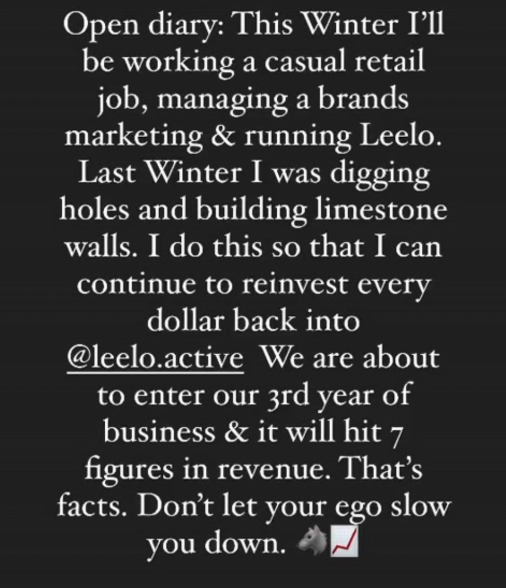 seanmeyer1994's tweet photo. Something I posted 2 years ago whilst we were still running out of a spare bedroom. To think we will do over $5mill this year and enter into one of Australia’s biggest activewear retailers is insane 🤯 https://t.co/SQVblm59Dj