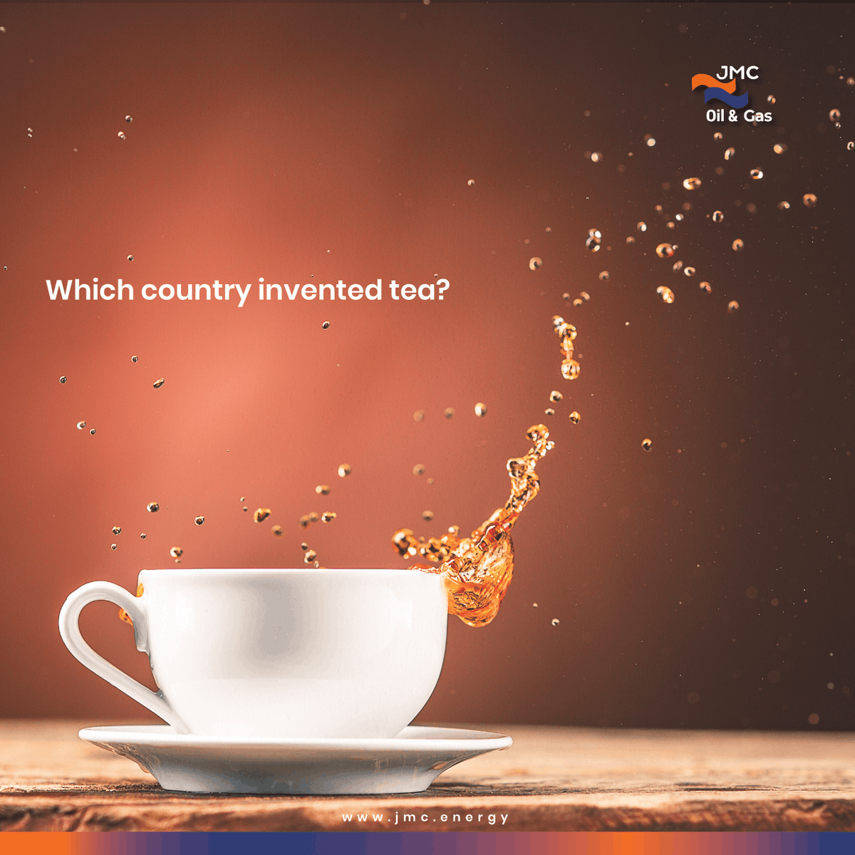 Its Friday, let's see who is smarter in our comment section!

Which country invented tea?

#tgif #friday #jmcoilandgas #energyindustry #oilcompany #oilandgasindustry #oil #oilandgas #energy #oilandgaslife #petroleumengineering #petroleumengineer #petroleum