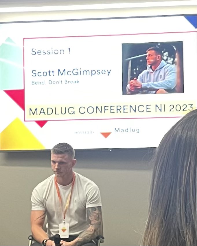 Pleased to be part of the panel today at the inaugural @wearemadlug conference and to hear Scott share his experience and how he shares the value, worth, dignity vision of the Madlug  initiative