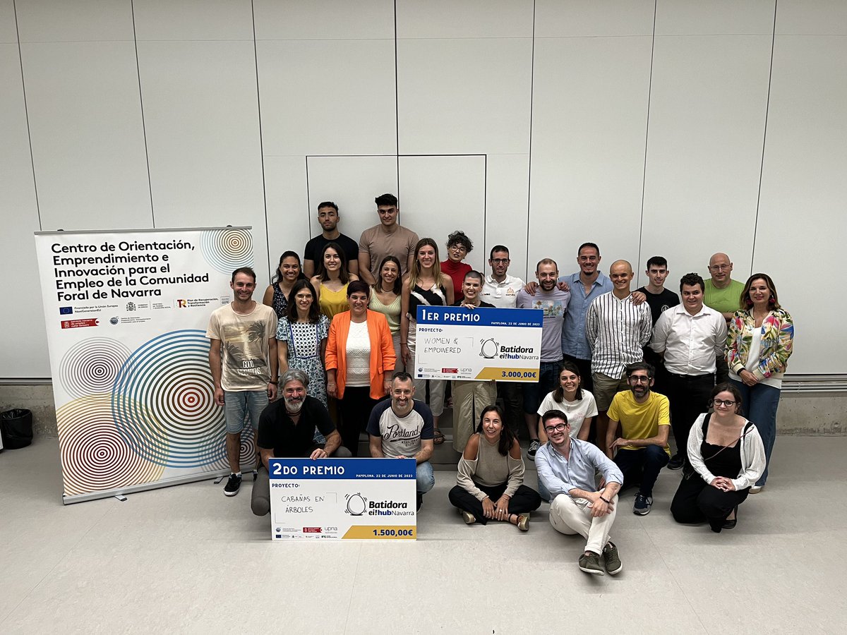 iColectiva's tweet photo. 🗓️Ayer vivimos el #pitch final de @EiHubNavarra Pero no es un adiós, es un hasta luego, porque #LaBatidora sigue hasta septiembre, con mentorías de nuestro equipo especializado, #LaHuevera con un huevo de contenido y seguimiento individualizado para cada proyecto.
@empleo_na https://t.co/WCsclVjiHp