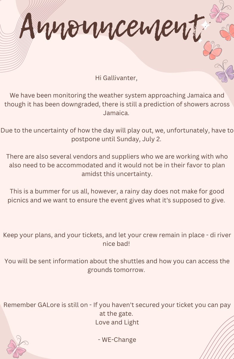GALore Party - tweet media
