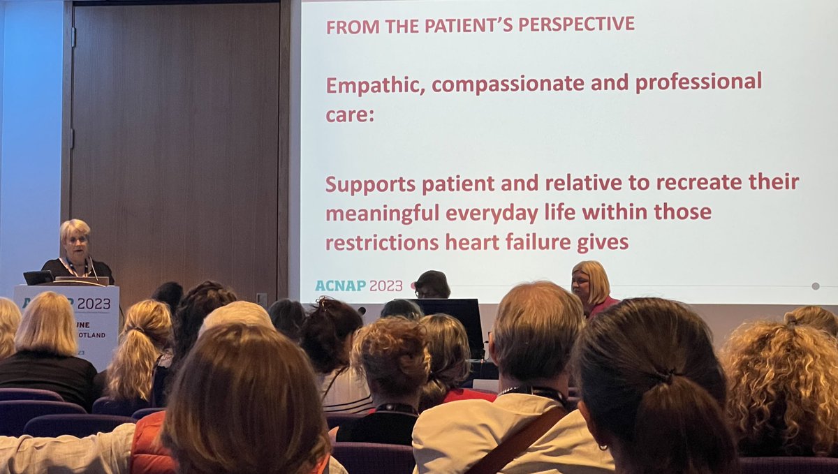 #ACNAP2023 powerful talk highlighting the patient’s perspective: #Psychological care is fundamental as part of #cardiovascular pathways.

#Empathy #Compassion