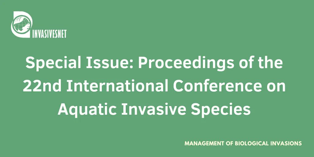 INVASIVESNET (@invasivesnet) on Twitter photo A #SpecialIssue of #ManagementOfBiologicalInvasions #MBI is now online with proceedings from the 22nd <a href="/ICAISorg/">Int'l Conf. AIS</a> conference! Explore the #OpenAccess #OA research articles 👇 👇 buff.ly/46mpGNQ A #SpecialIssue of #ManagementOfBiologicalInvasions #MBI is now online with proceedings from the 22nd <a href="/ICAISorg/">Int'l Conf. AIS</a> conference! Explore the #OpenAccess #OA research articles 👇 👇 buff.ly/46mpGNQ
