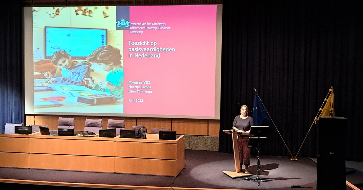 EejmsQ's tweet photo. Kick-off van ons eerste VOI-congres. Over het muurtje kijken bij de Nederlandse onderwijsinspectie met focus op basisvaardigheden! #Onderwijs #IvhO https://t.co/v8wpLSDnpr