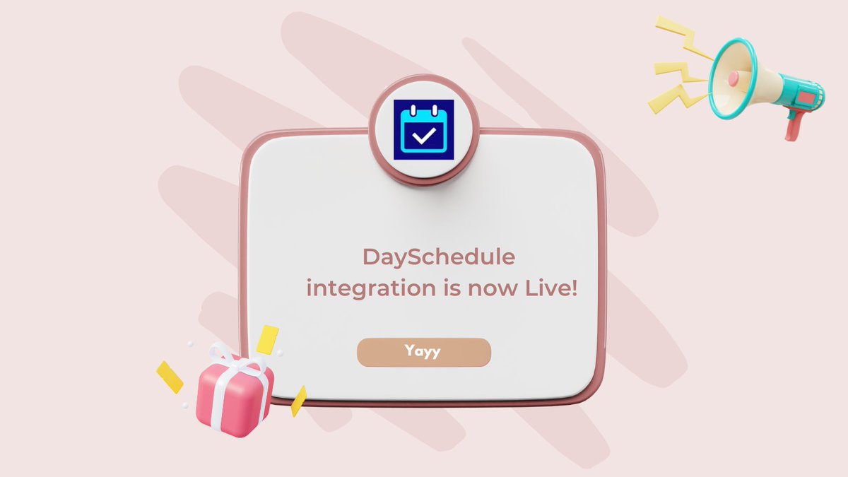 IntegratelyApp's tweet photo. Now integrate @dayschedule with 1050+ apps with just one click using Integrately!

Spend less time on repetitive tasks and more on things that matter most to you.

Choose from over 980 ready automations and get started - https://t.co/n5qGOOYi1p

#1ClickIntegrations #NoCode https://t.co/OHhUreFqj8