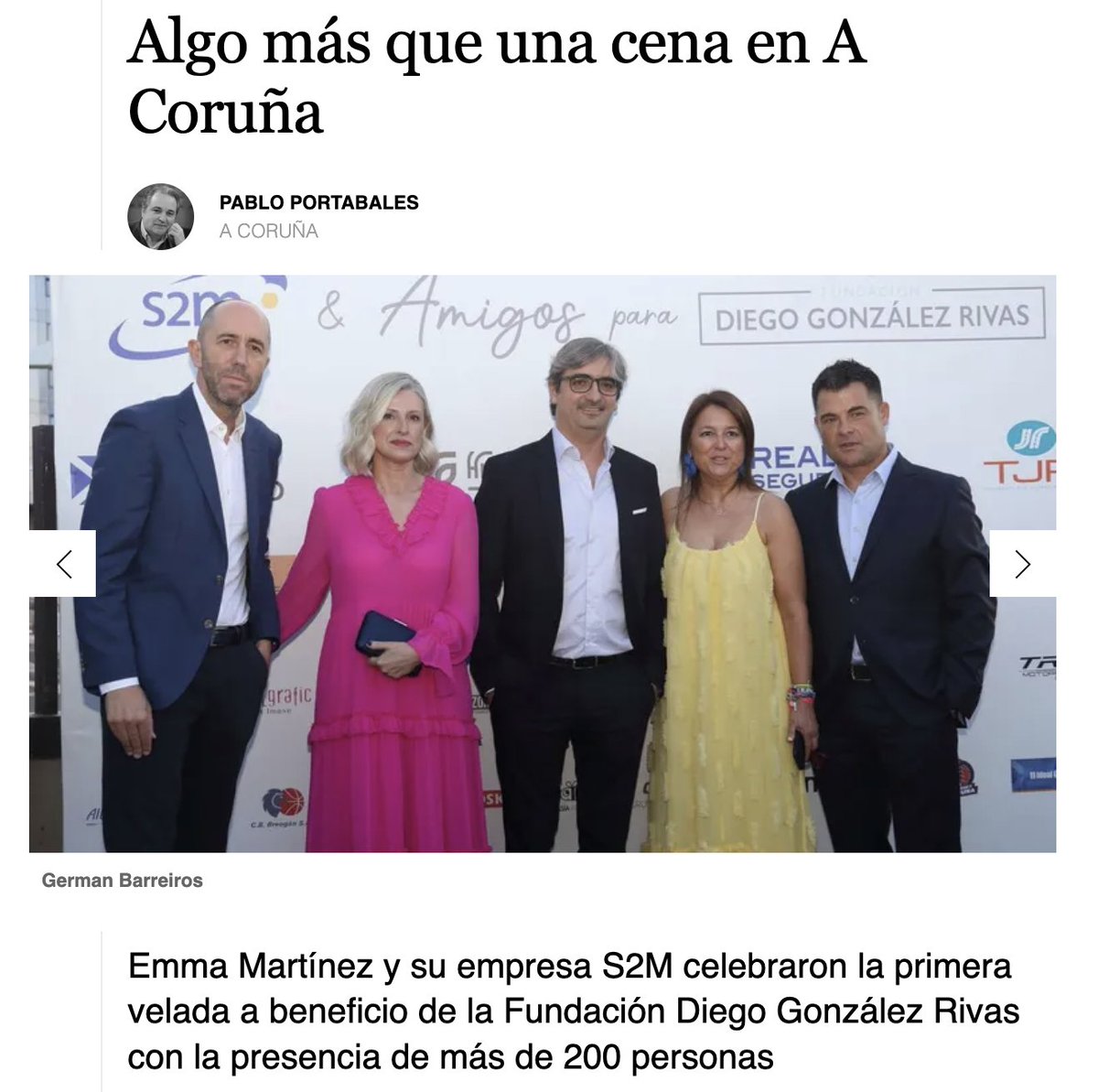Agradecimiento infinito a Emma y a todos los que han hecho posible la maravillosa cena benéfica celebrada este jueves en A Coruña.
Como bien dice <a href="/PabloPortabales/">Pablo Portabales</a>, ha sido más que una cena.
La solidaridad y el compromiso, los protagonistas.
#gracias