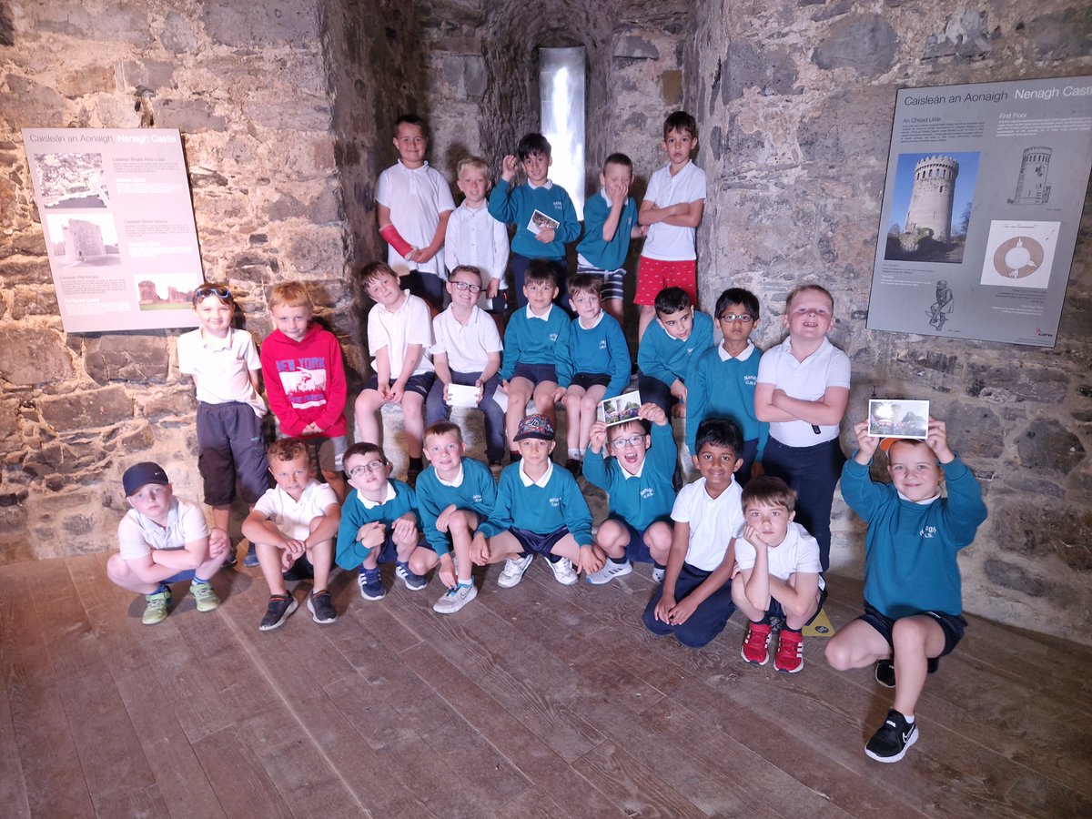 nenaghcns's tweet photo. Mr. Prout's class had a great time learning local history when they visited Nenagh Castle recently. A big thanks to Kevin Whelan for sharing his knowledge with the group @Nenagh_ie @TipperaryETB @cnsireland #nenaghcastle #heritage #nenagh #community #ourlocalenvironment https://t.co/7WKBdNsene