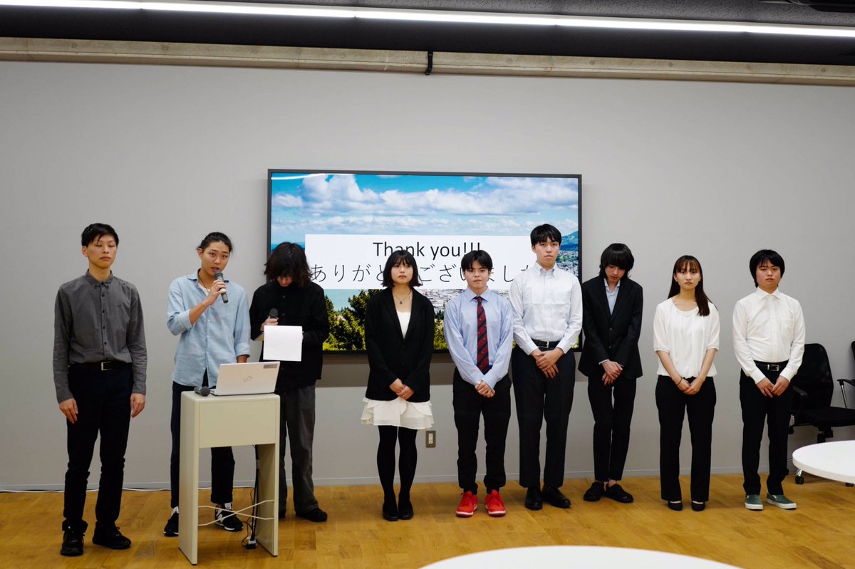 ICTKanazawa's tweet photo. ニュージーランド留学した4年生がホームステイやオタゴポリテクニクでの学習について話す報告会が実施されました。
#国際高専 https://t.co/98bZGy1gL6