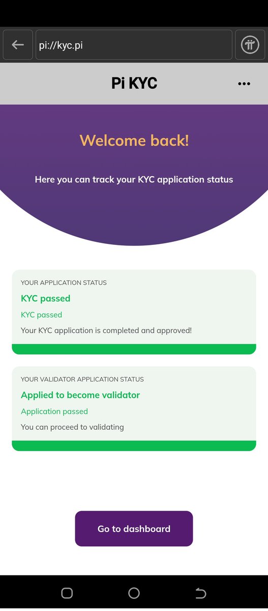KYC, received and passed one after another.
Soon, you'll see your own page doing the same.😉
#PiNetwork #pikyc #web3