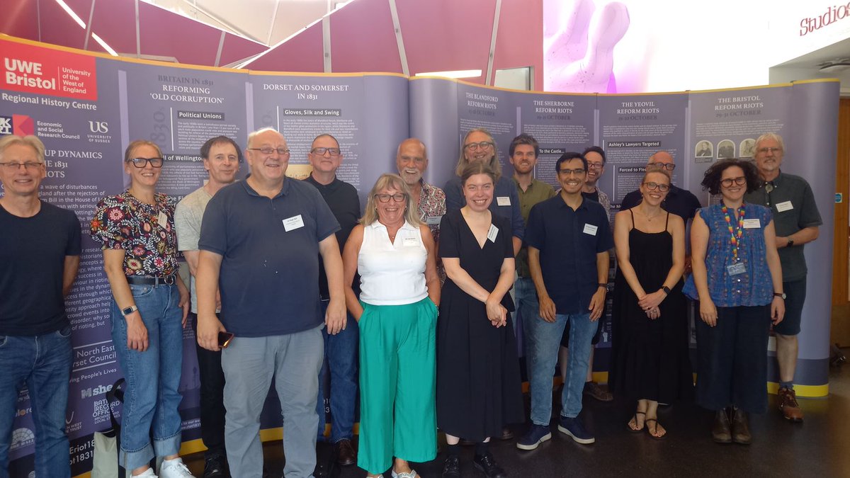 A fantastic trip to Bristol for the <a href="/UWEriot1831/">UWE Bristol 1831 Reform Riots Project</a> workshop on the 1831 Reform Riots. A truly interdisciplinary discussion on what the historical analysis tells us about the social psychology of riots, and of how we can use social psychology to understand these historic events.