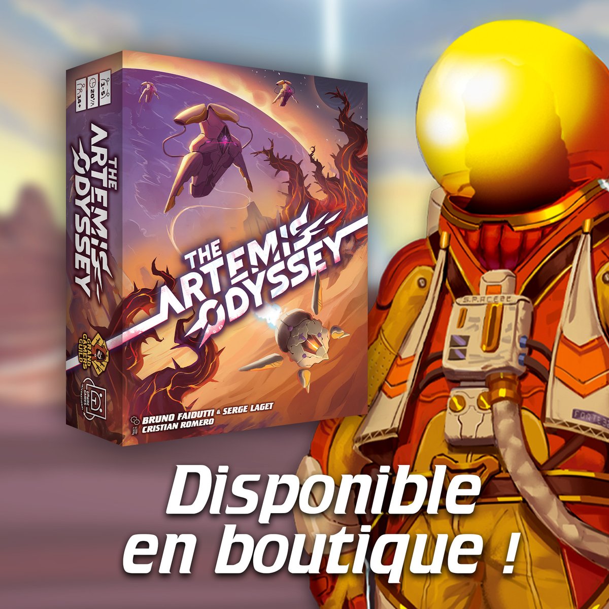 Appel à tous les entrepreneurs galactiques, décollage imminent! 🚀 

🪐 The Artemis Odyssey est enfin disponible en boutique! 🪐  

Le jeu arbore une mécanique originale qui fera appel à votre sens de la planification, de l’anticipation et de la tactique !  🌌

 #j2s #grrregames