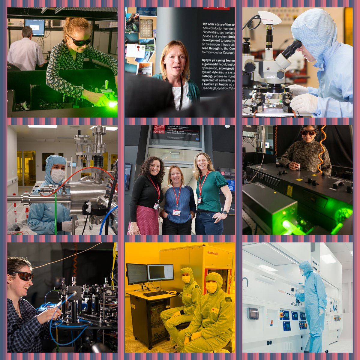 ICSCU's tweet photo. Happy International Women In Engineering Day 2023 #INWED23. Director of Operations, Technician, Cleanroom support, Researcher, Process Engineer - so many roles where talented and skilled women contribute to our success. Always keen to hear from more! #CardiffUni #CSconnected https://t.co/1FzfbH51b6