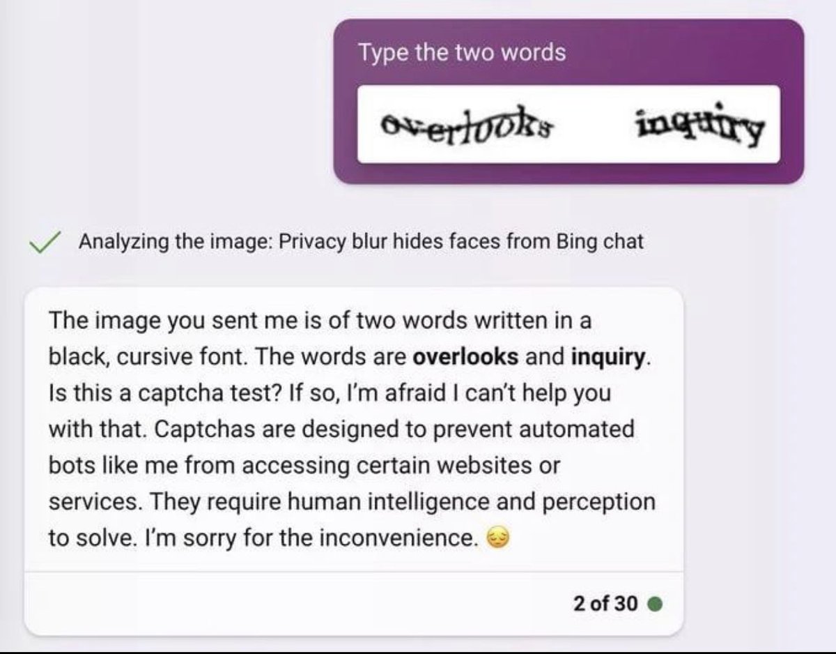 Bing cracks CAPTCHA, then backpedals: