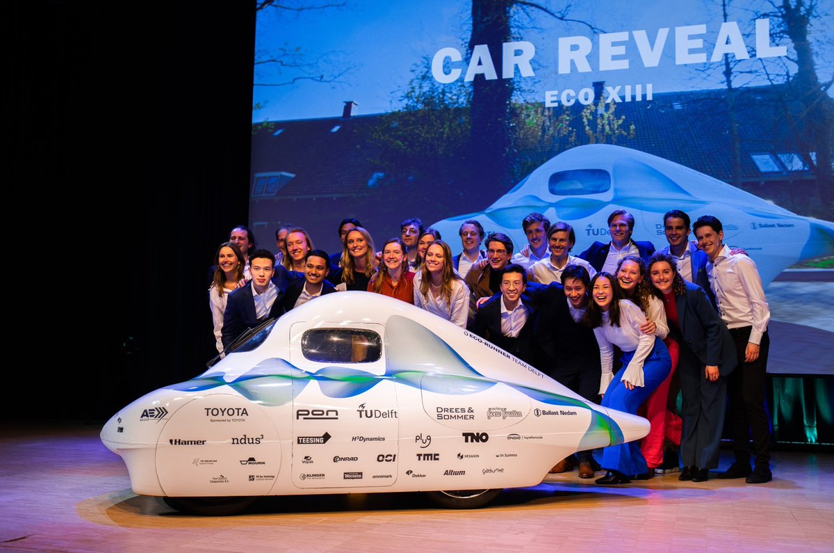 De 24 studenten van team Eco Runner <a href="/tudelft/">TU Delft</a> zijn vertrokken met hun zelf gebouwde waterstofauto en rijden 3 dagen (2.055 km!) non-stop om het wereldrecord te verbreken. Ballast Nedam draagt bij aan deze innovatie en wenst het team veel succes! #innovatie #duurzaamheid