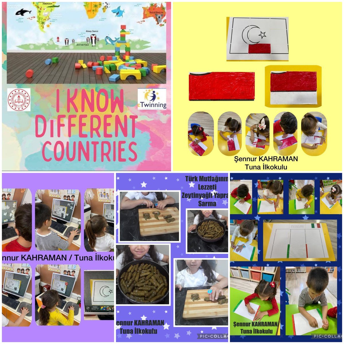 Tuna İlkokulu Anasınıfı öğretmeni Şennur KAHRAMAN ve öğrencileri FARKLI ÜLKELERİ TANIYORUM (I know different countries) isimli eTwinning projesi ile farklı ülkelere ait kültürleri sınıflarına taşıdılar.
<a href="/eTwinningBursa/">eTwinning Bursa</a> 
<a href="/orhangazimem/">Orhangazi İlçe MEM</a> 
<a href="/msakarya6716/">Mustafa🇹🇷SAKARYA</a>