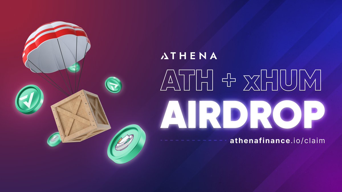 Snapshots have been taken for the first round of @Athena_DeFi_ rewards. You can claim starting on June 27, 2023 at athenafinance.io/claim