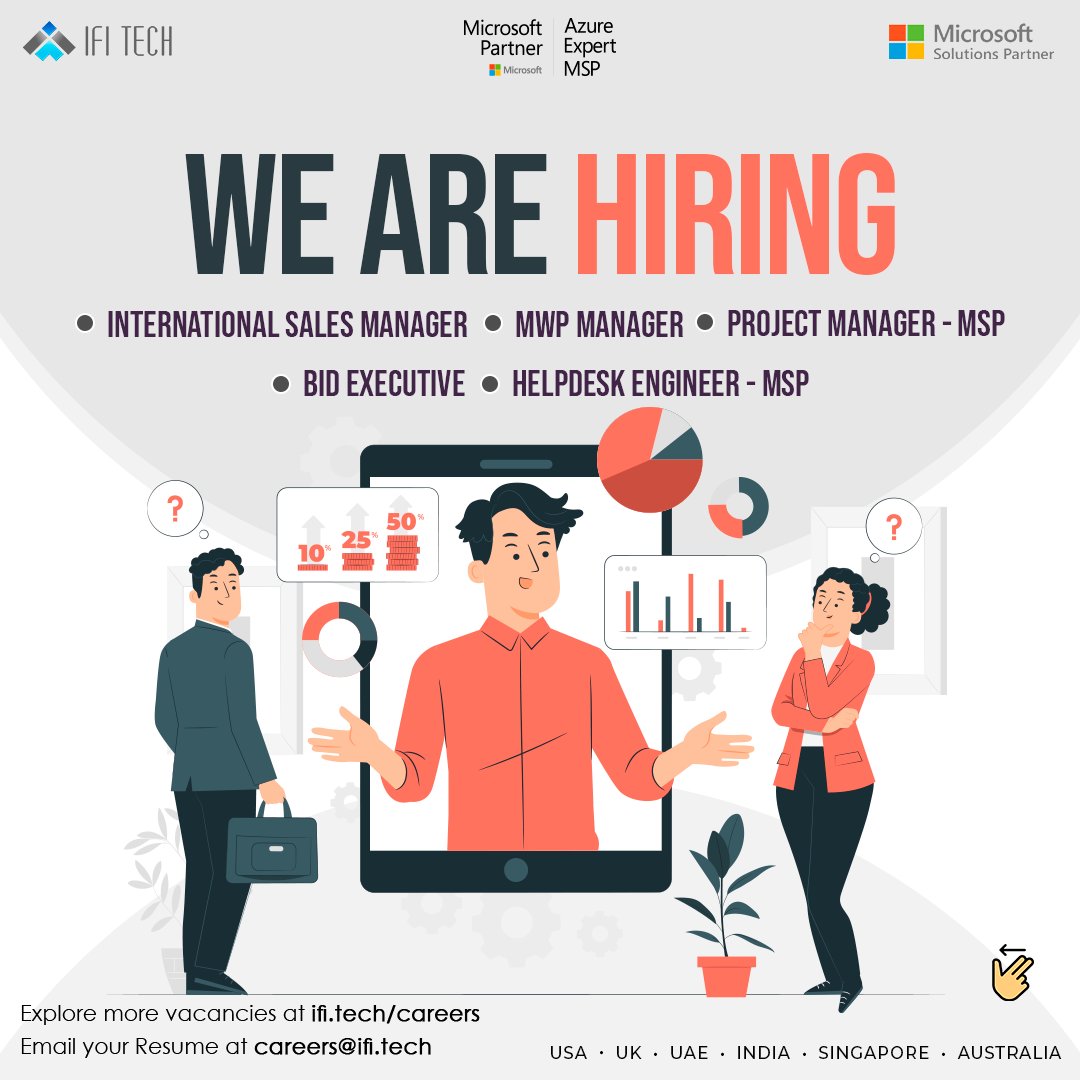 IFITech's tweet image. Looking for a career that combines passion and purpose?
We're actively hiring for multiple roles and seeking dedicated professionals like you.
Head to the link below to apply now or send your resume at careers@ifi.tech
ifi.tech/careers

#IFITech #hiring #careers