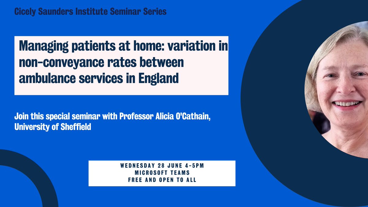 Join us on 28th June for our CSI Open Seminar delivered by Professor Alicia O'Cathain @aliciaoc55 - sign up for FREE here: eventbrite.co.uk/e/630671143367