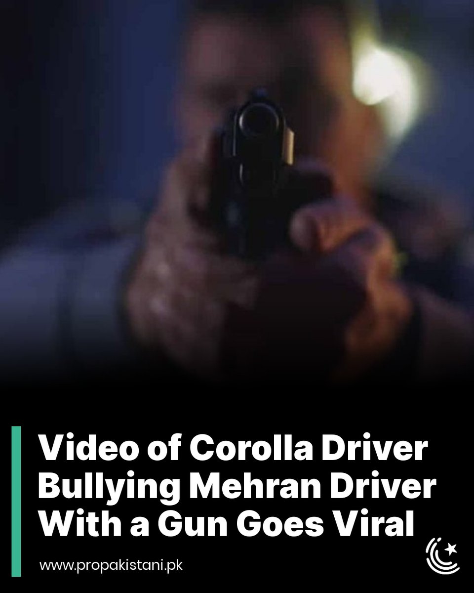 ProPakistaniPK's tweet image. A disturbing video showing an incident of bullying and threats has spread rapidly on social media.

Read More: propakistani.pk/2023/06/23/vid…

#Corolla #Mehran #RoadRage #Bullying #Islamabad #Pakistan