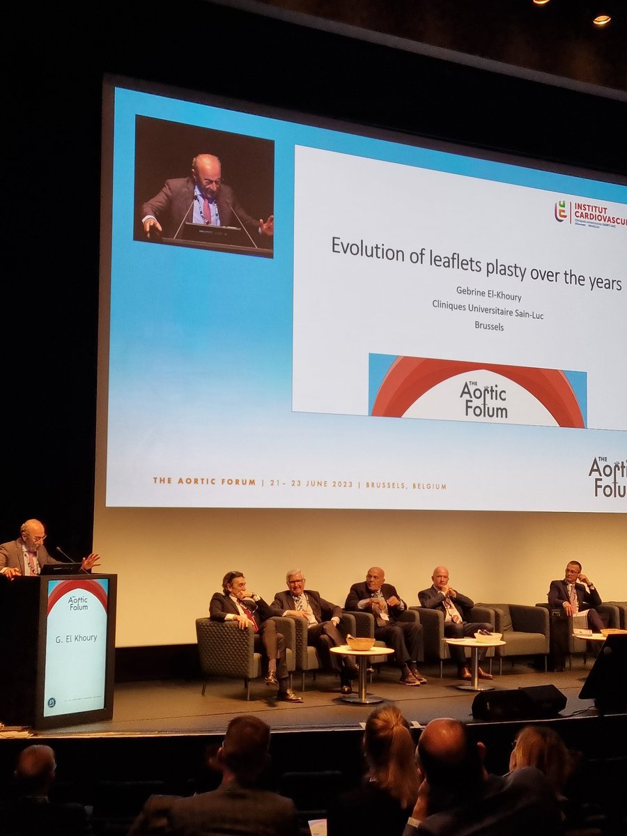 It was a privilege to be at the <a href="/EACTS/">EACTS</a> Aortic Forum session yesterday. Amazing insights into the development of valve sparing #aortic surgery from cardiac surgery pioneers