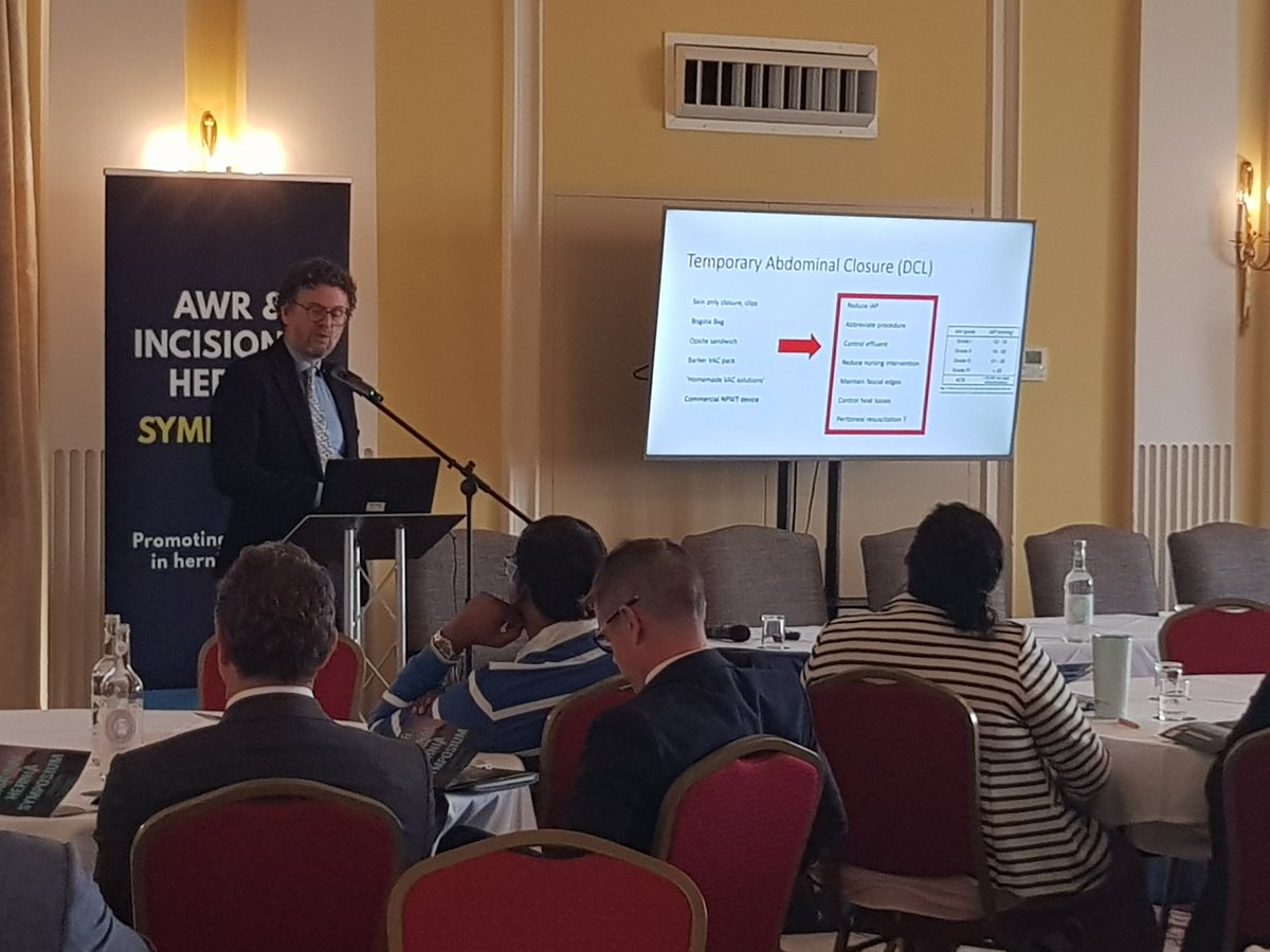 N_Raj_'s tweet photo. Full house at The Imperial Hotel today for the AWR & IH Symposium! @bengriffiths73 showing us how he deals with #AbdominalWall catastrophes including the #OpenAbdomen @Dukes_Club @BritishHernia @Surgi1Courses @ACPGBI https://t.co/L5TNxer45u