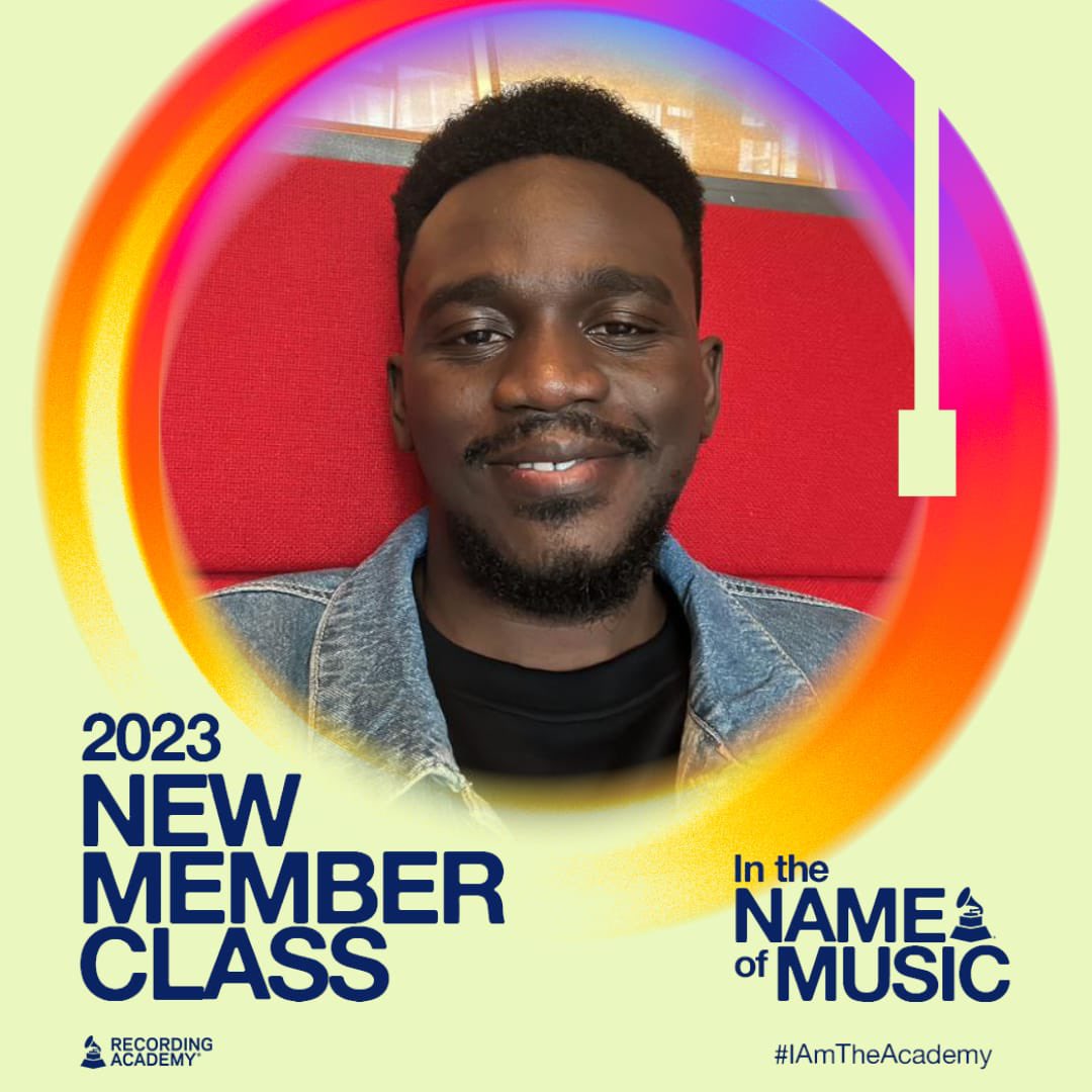 Honored to be joining the Recording Academy (Grammys) as a professional member. #IAmTheAcademy 🇳🇬