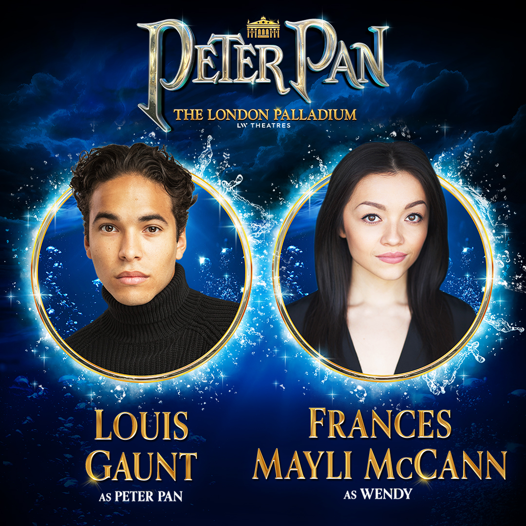 📢 Louis Gaunt &amp; Frances Mayli McCann join the stellar cast of Peter Pan, flying into The London Palladium this Christmas.

Hook your tickets today to the ultimate West End panto starring Jennifer Saunders, Julian Clary and all your panto favourites ⚓

🎟️ lwtheatres.co.uk/whats-on/peter…