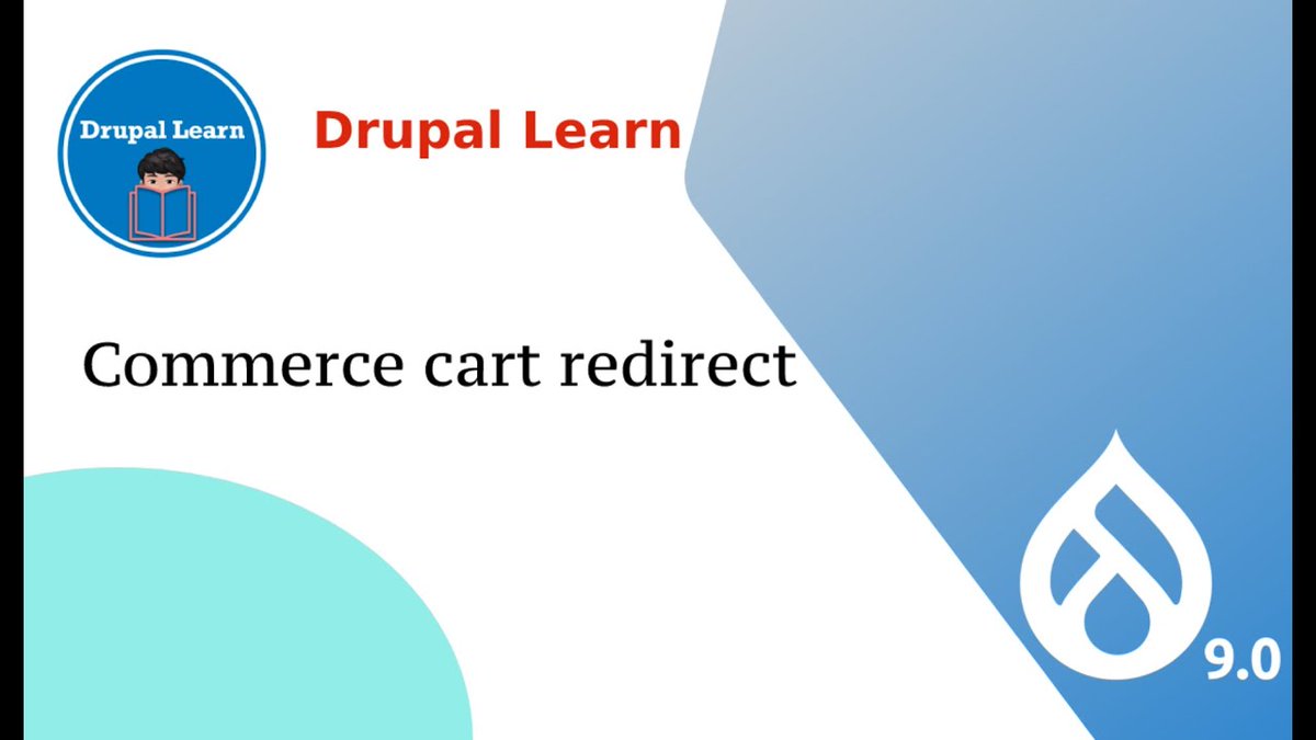 reisquarteu's tweet image. #DrupalCommerce - Commerce Cart Redirection: youtu.be/GX--n7c14rU #Drupal #tutorial