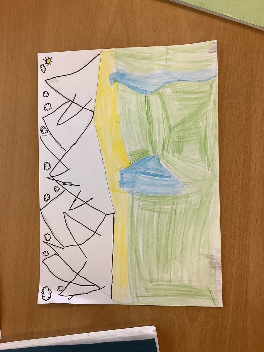Mrs__Dodd's tweet photo. We have created a first design for our background for our setting descriptions 🌊🏔🏝☀️ https://t.co/F8ecMBbPxU