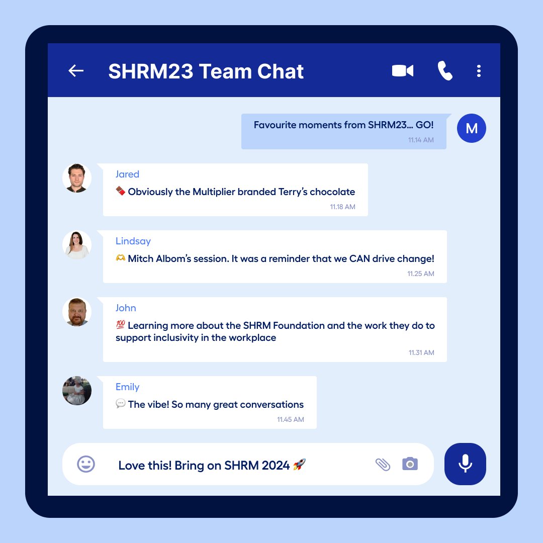 Sharing our favourite moments from @SHRM 2023 🫶

#SHRM75 #FutureOfWork #HRTech