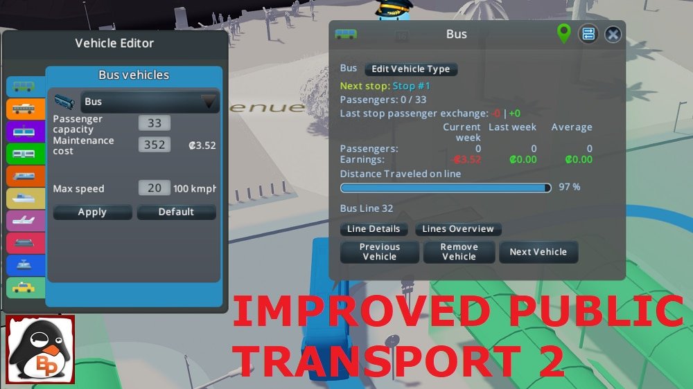 MOD製作に復帰したBloodyPenguinさんの交通制御MOD「Improved Public Transport 2」を紹介します。
かねてから人気のMODでしたが、復帰してからどのような改良がくわえられたのでしょうか？
csl-contest.net/archives/5524