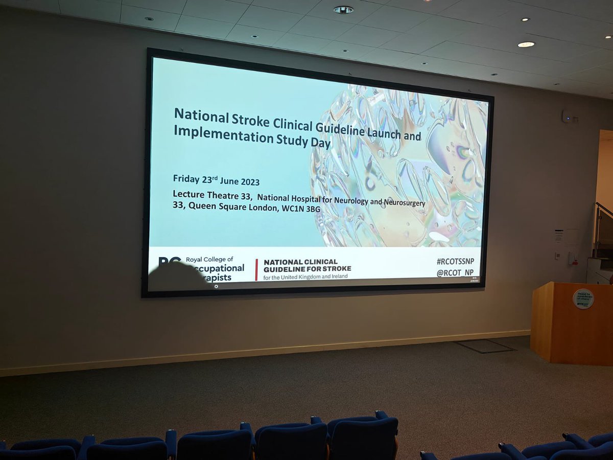 We are excited for everyone attending the study day on the launch of the new stroke guidelines