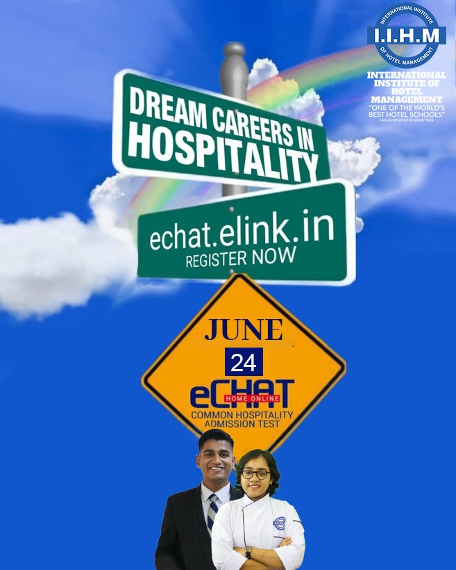 Are you interested in a Global Career?
Take advantage of the opportunity to strengthen your abilities in Hospitality as IIHM takes you across the world.
Join us tomorrow at 9 a.m. IST

Enrol now at echat.elink.in

#admission2023 #iihmhotelschools #admissionsopen