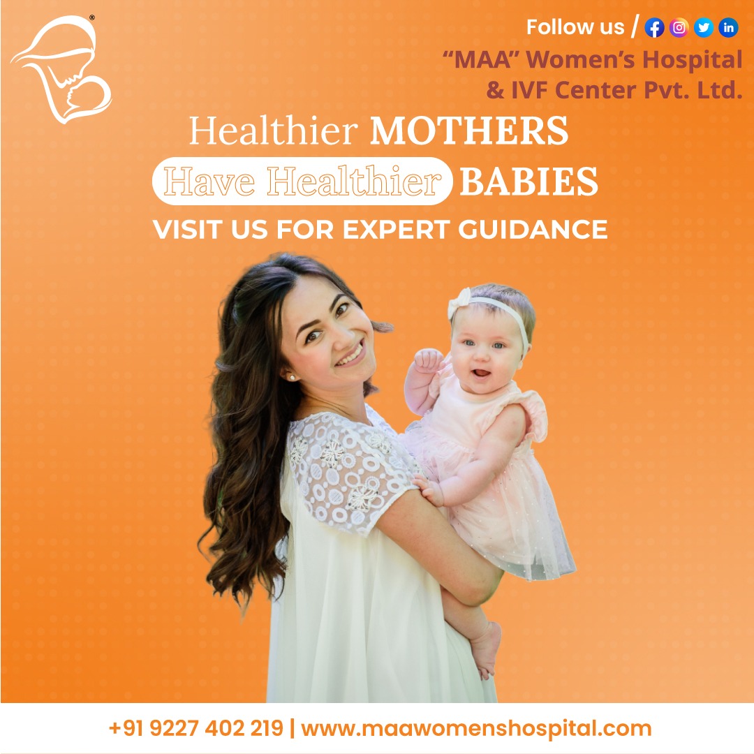 Expert guidance at Maa Women's Hospital ensures healthier mothers and healthier babies. Trust us for optimal care and support

#MaaWomensHospital #HealthyMothers #HealthyBabies #ExpertGuidance #PregnancyCare #MaternalHealth #NewbornCare #WomenHealth #PrenatalCare #PostnatalCare