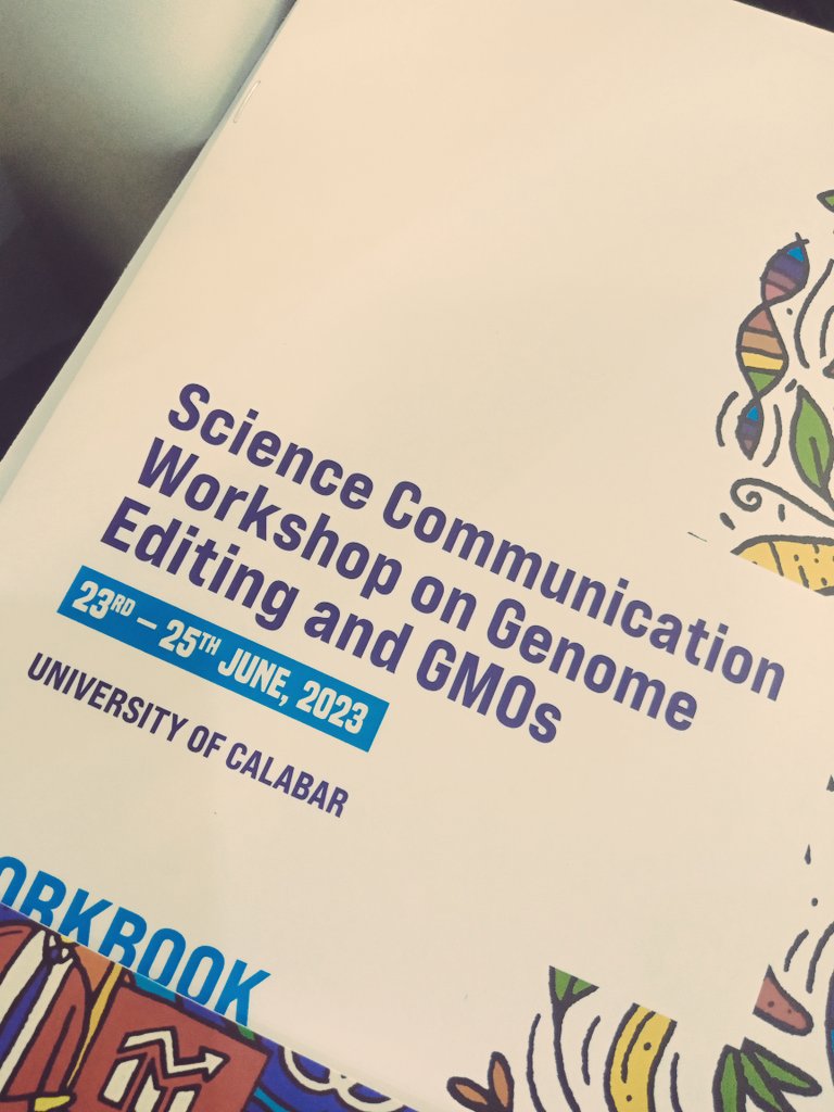 mqhlay's tweet photo. We are working on a glossary of terms for biotech, says @ScienceAlly executive director Dr @SheilaAfrica at Science Communication Workshop on Genome Editing and GMOs at @Unical1975. #CalabarBiotech #Relief2Resilience cc @enkaybc @opuahabeikwen https://t.co/9oE536hl5t