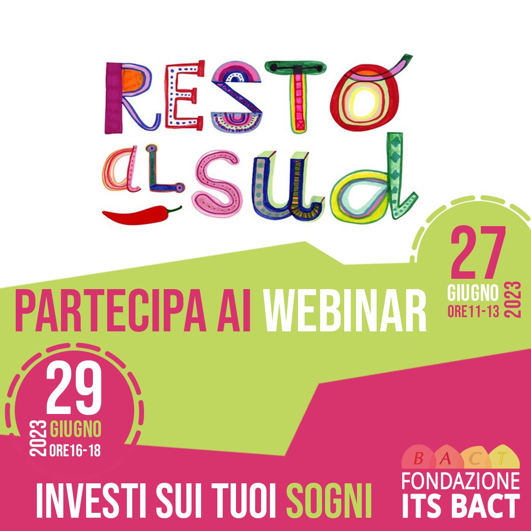 Fondazione ITS BACT tweet media