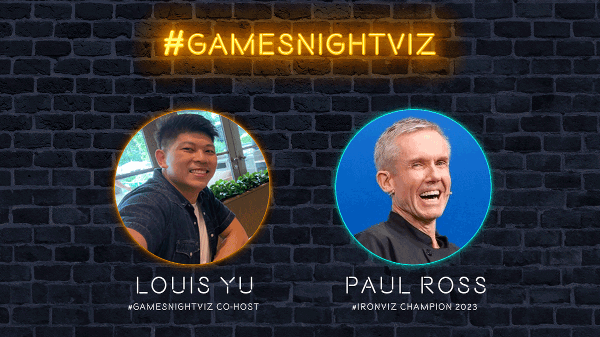 datavizlouis's tweet photo. #GamesNightViz has a surprise for the #datafam! We sat down with @tableau #IronViz champ @paulbrianross to chat about his journey and his advice to new folks starting out in the community. Hope you find it inspiring and entertaining to watch. 🎮📊📈

https://t.co/FeKmb7FkWk https://t.co/ZgogSdosR2