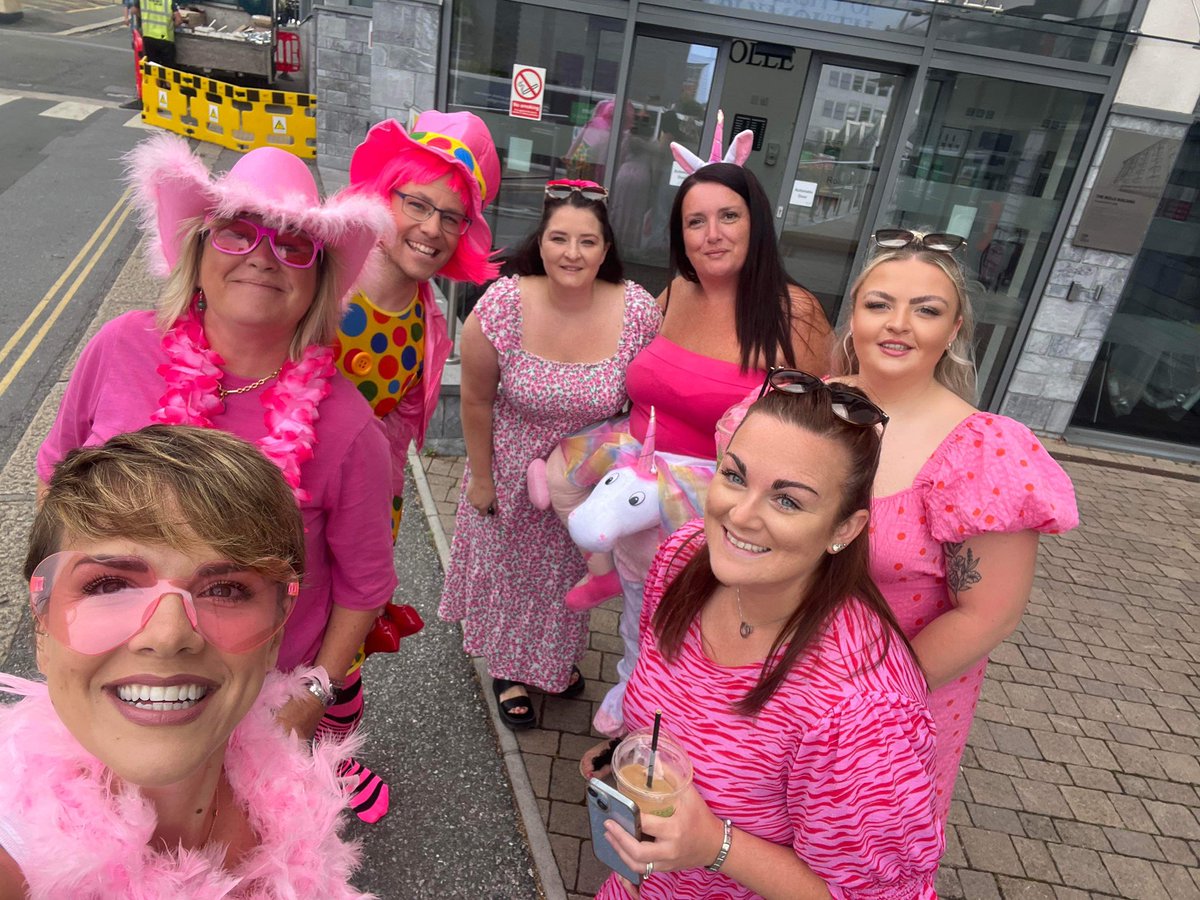 Last day of this placement and we are wearing pink to raise money for @TreviWomen… #placement #nursing #studentnurse #fundraiser #happy #friday #fancydress