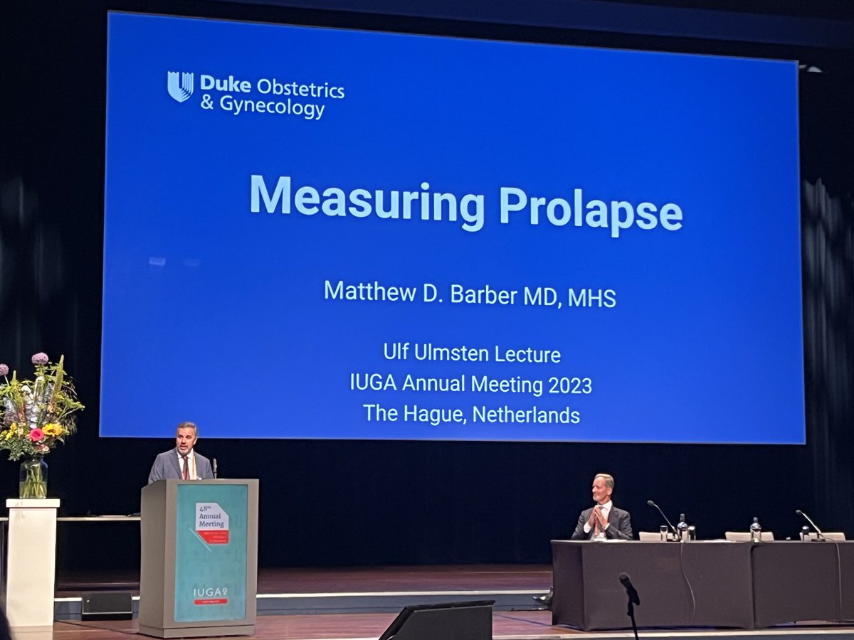 Nazema Siddiqui (@nazema_siddiqui) on Twitter photo <a href="/MatthewDBarber/">Matt Barber</a> giving the #IUGA2023 Ulm Ulmsten lecture. Thought provoking tour of how our thinking should evolve when measuring prolapse. <a href="/dukeobgyn/">Duke Ob/Gyn</a> <a href="/iugaoffice/">International Urogynecological Association (IUGA)</a> <a href="/MatthewDBarber/">Matt Barber</a> giving the #IUGA2023 Ulm Ulmsten lecture. Thought provoking tour of how our thinking should evolve when measuring prolapse. <a href="/dukeobgyn/">Duke Ob/Gyn</a> <a href="/iugaoffice/">International Urogynecological Association (IUGA)</a>