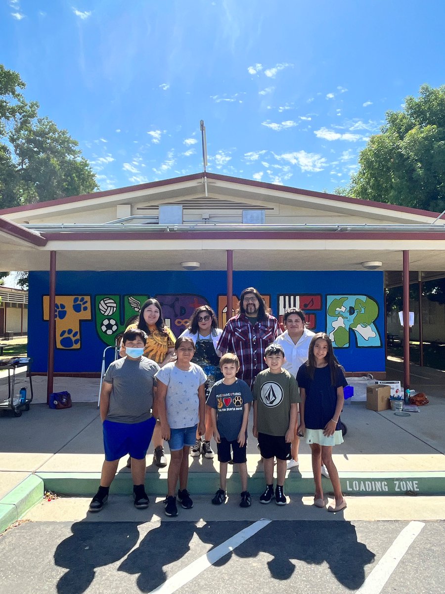 The newest addition to Turner! Thanks #FresnoMuralPrograms for beautifying our school. 😍