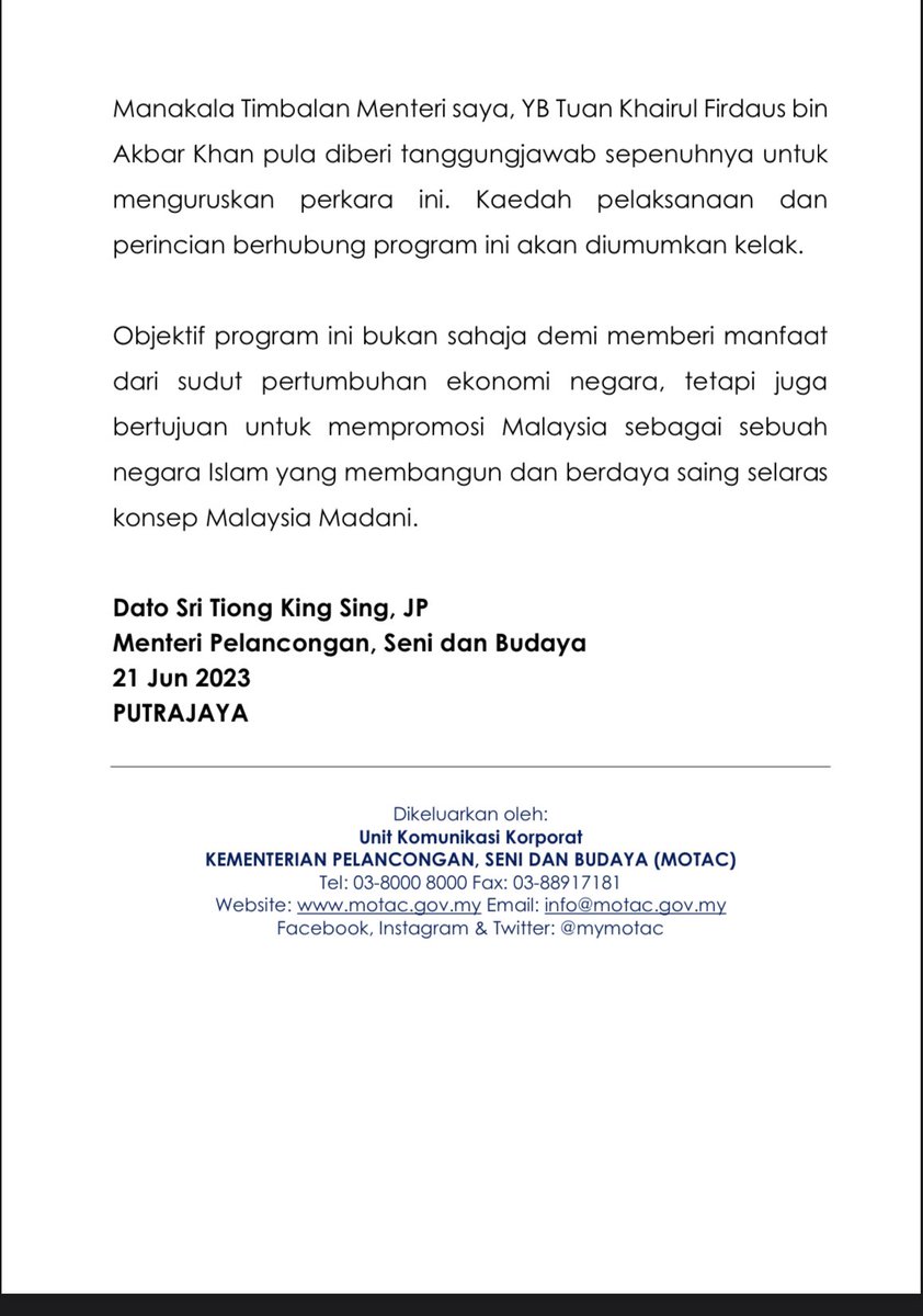 Islamic Tourism Centre tweet media