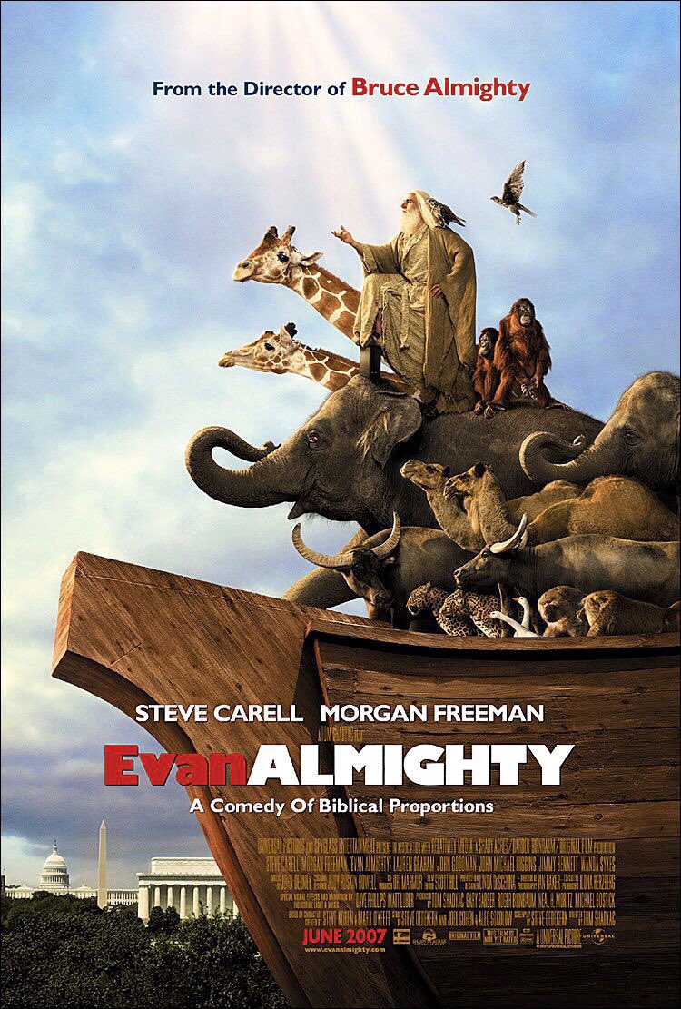🎬MOVIE HISTORY: 16 years ago today, June 22, 2007, the movie 'Evan Almighty' opened in theaters!

#SteveCarell #MorganFreeman @thelaurengraham #JohnGoodman #GrahamPhillips #JimmyBennett #WandaSykes #JohnnySimmons #JohnMichaelHiggins #JonahHill #MollyShannon #HarvePresnell